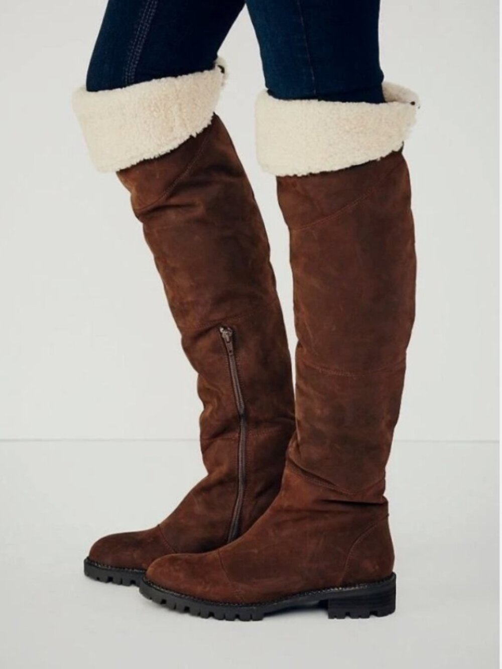 New Free People Jeffrey Campbell Headed Home Boots Brown Size 8 MSRP: $388